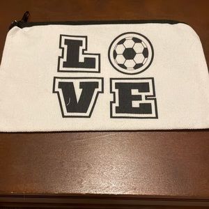 Cute white multi use soccer bag